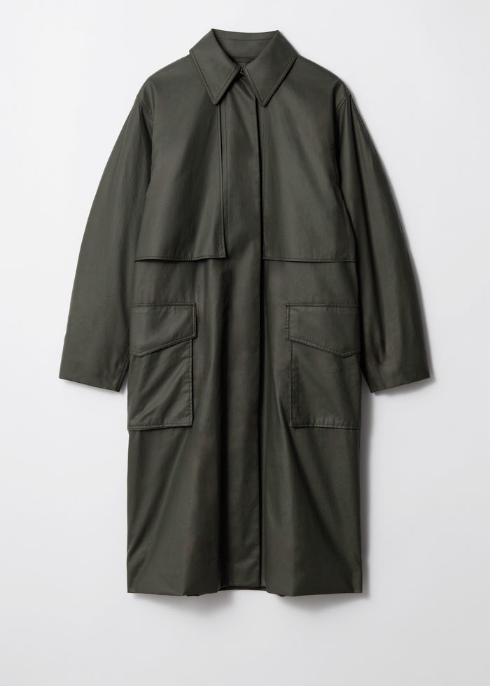 & Other Stories - Joan Waxed Coat - Green -