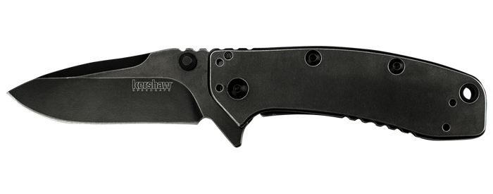 Kershaw Cryo II Tanto Assisted Opening Knife (3.25" BlackWash) 1556TBW - GearBarrel.com
