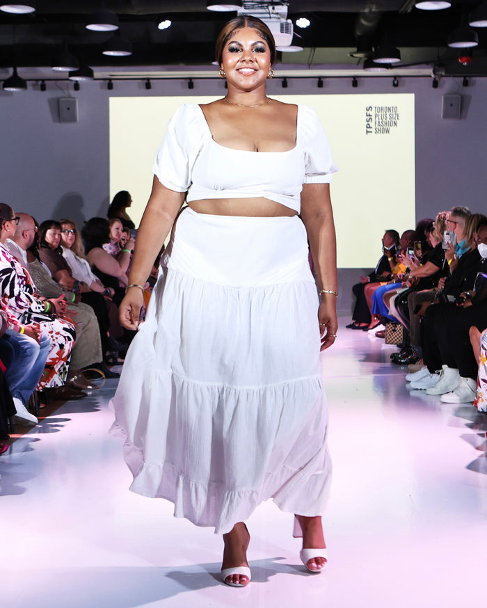 Kiana Linen Crop Top in Rose - Laluxe Femme