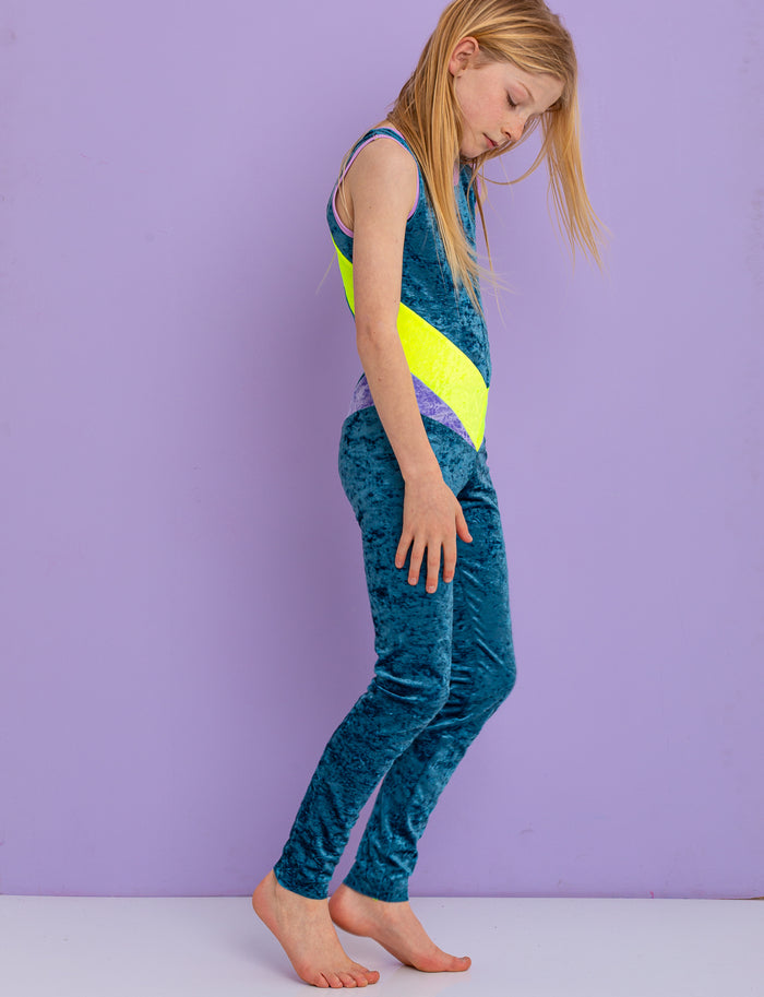 Kids Midnight Madness Velvet Catsuit