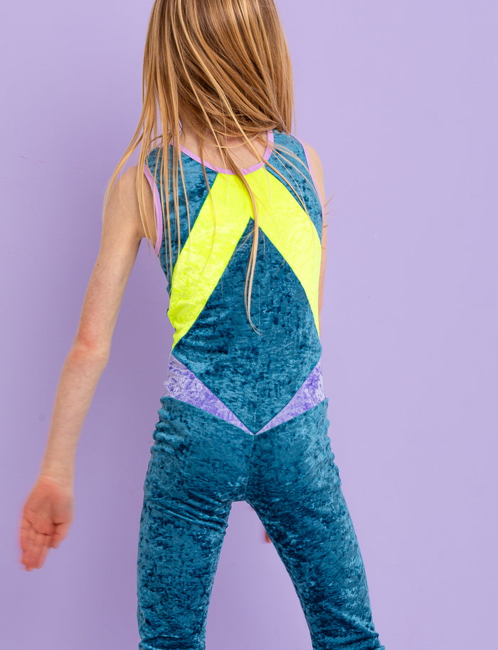 Kids Midnight Madness Velvet Catsuit