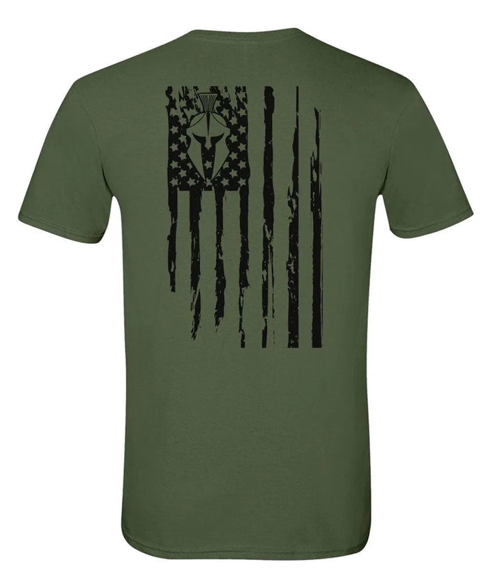 Kryptek Spartan Star Flag - Mens T-Shirt - Hatcountry