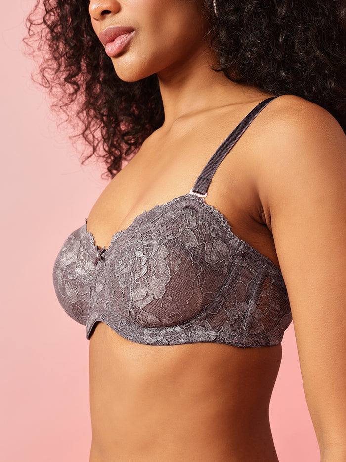 Lace Non-Padded underwired Lingerie Set