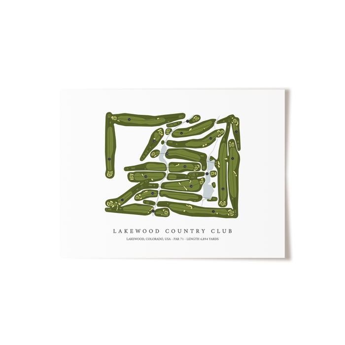 Lakewood Country Club | Golf Course Print | Unframed