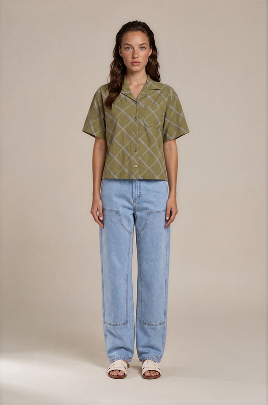 Obey - Leah III Baggy Denim - Cirrus Wash -
