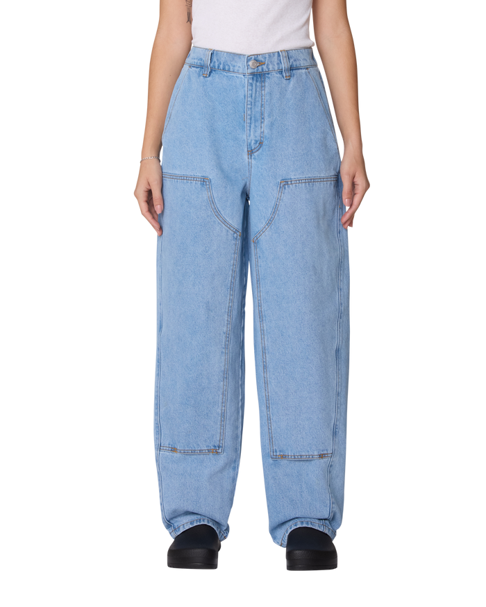 Obey - Leah III Baggy Denim - Cirrus Wash -