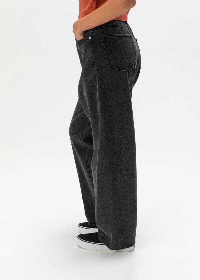 Obey - Leah III Baggy Denim Pants - Black -