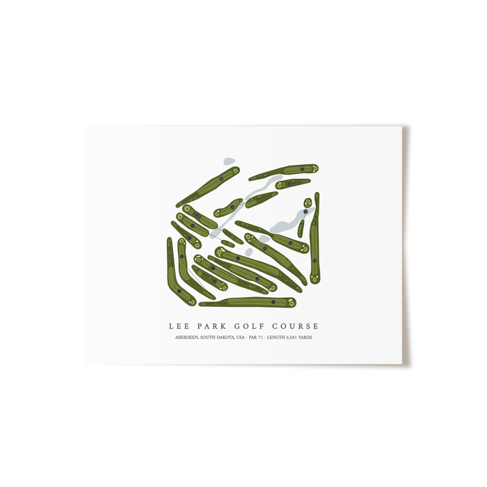 Lee Park Golf Course | Golf Course Print | Unframed