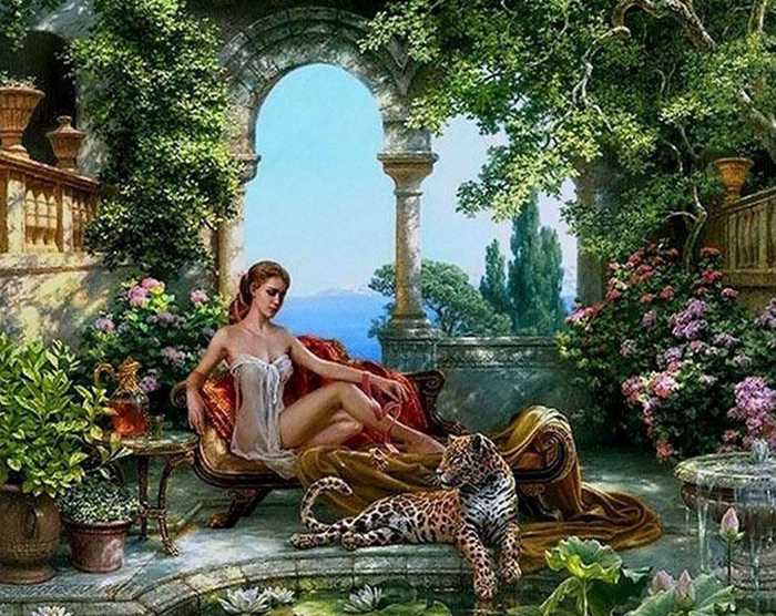 Leopard & Girl DIY Painting Kit