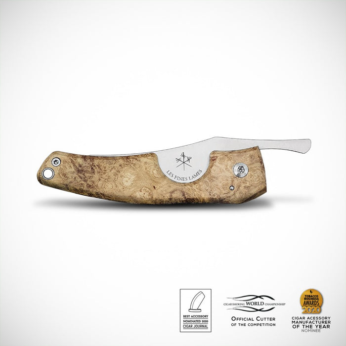 Les Fines Lame Cigar Knife Acacai Burl