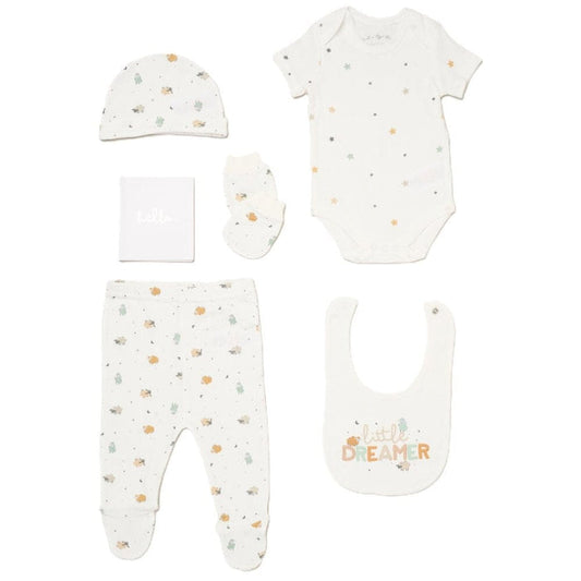 'Little Dreamer' 6 Piece Layette Gift Set Rock a Bye Baby