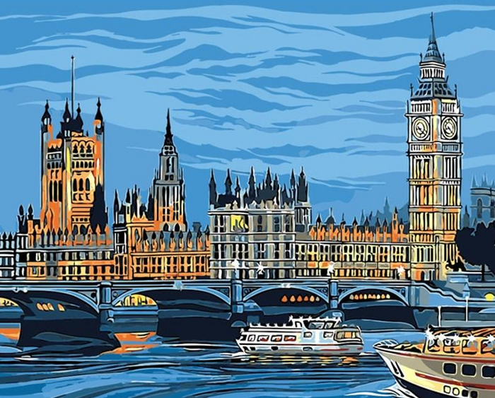 London Bridge Paint by Numbers