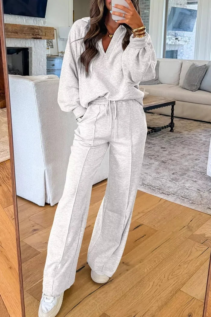 Long Sleeve Sweatshirt and Pants Set
