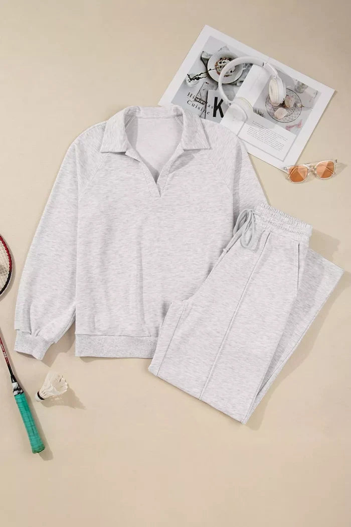 Long Sleeve Sweatshirt and Pants Set