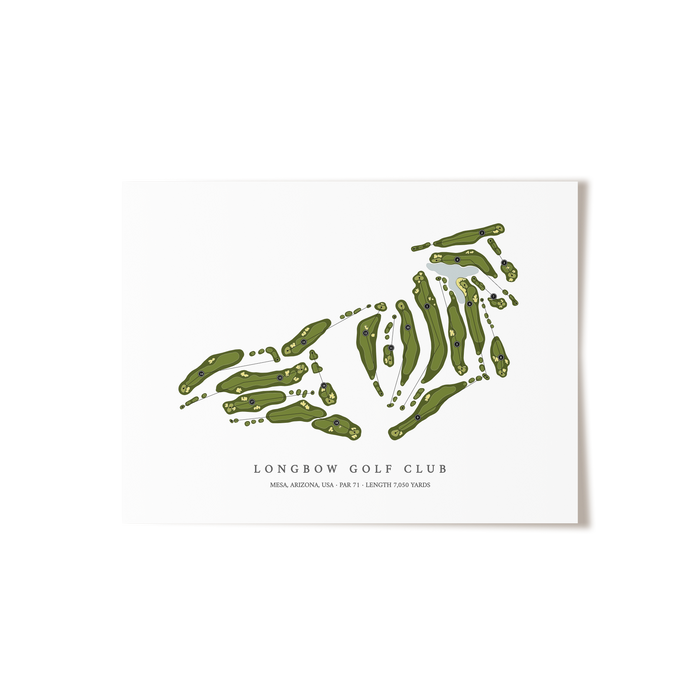 Longbow Golf Club | Golf Course Map | Unframed