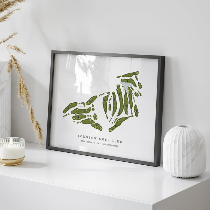 Longbow Golf Club | Golf Course Map | On Table