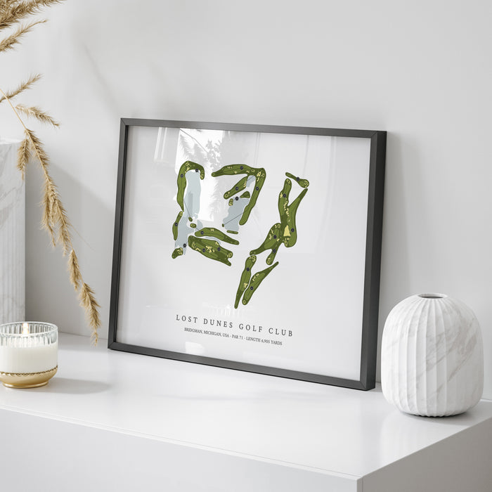 Lost Dunes Golf Club | Golf Course Map | On Table