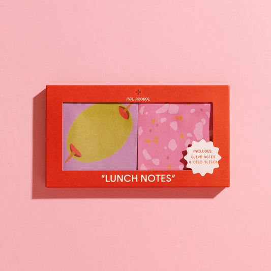 Mel Andrel - Lunch Notes - Deli & Olive Sticky Note 2 Pack -