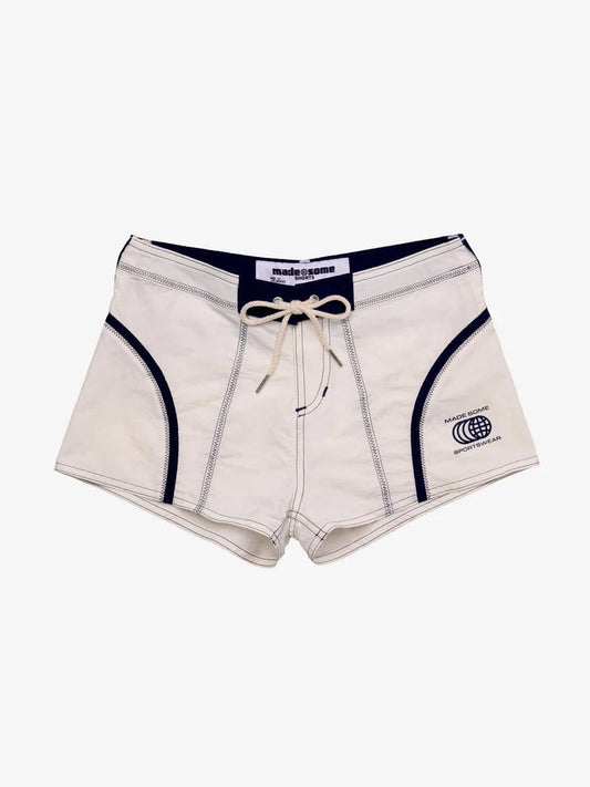 Made Some - Made Some Short Shorts - Logo White/Navy -