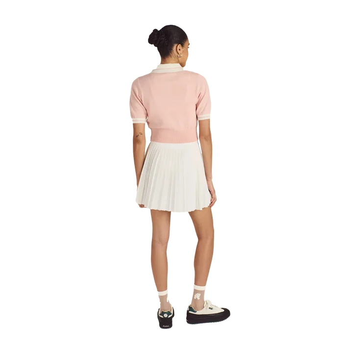 Malbon Women's Mikayla Knit Polo Pink Color