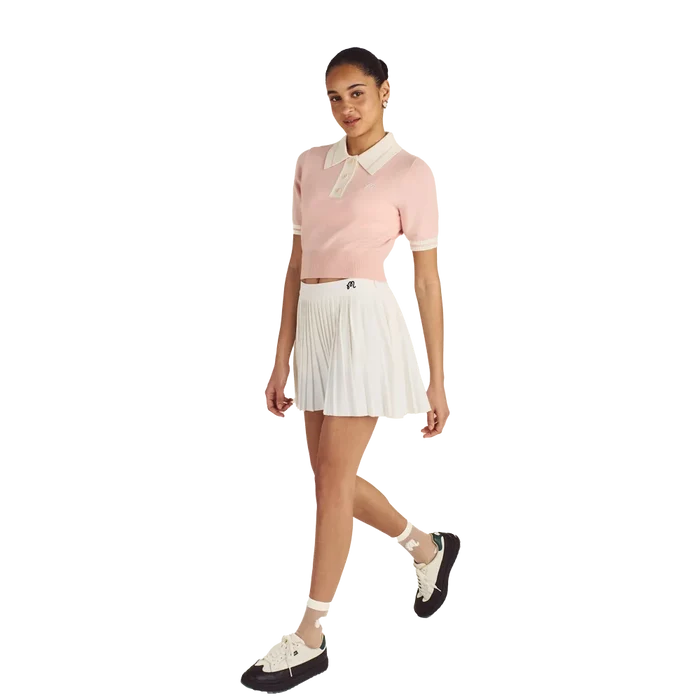 Malbon Women's Mikayla Knit Polo Pink Color