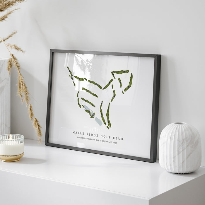 Maple Ridge Golf Club | Golf Course Map | On Table