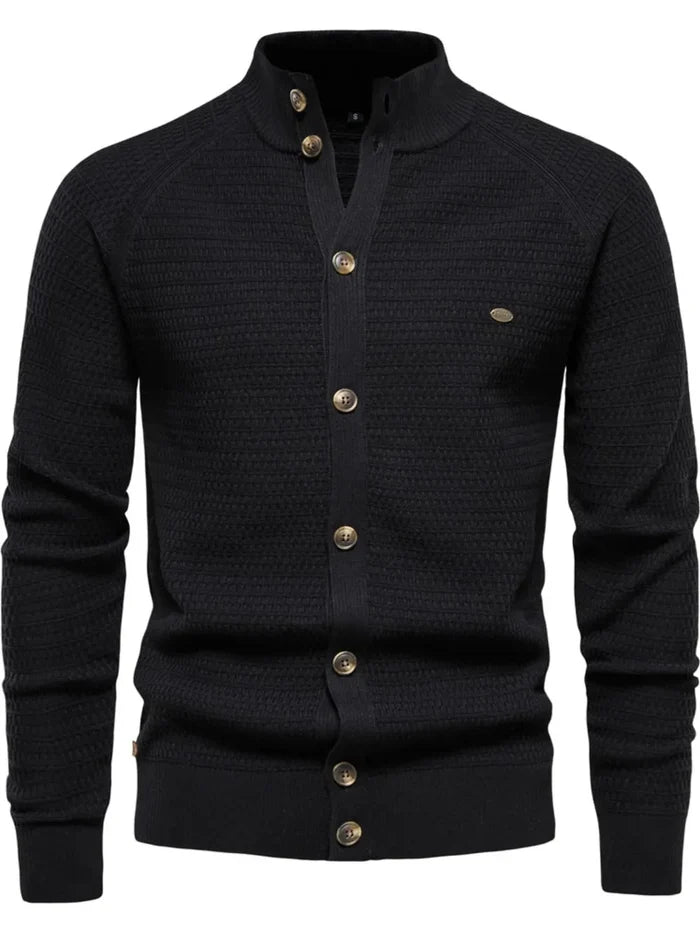 Men's Button Down Long Sleeve Cardigan