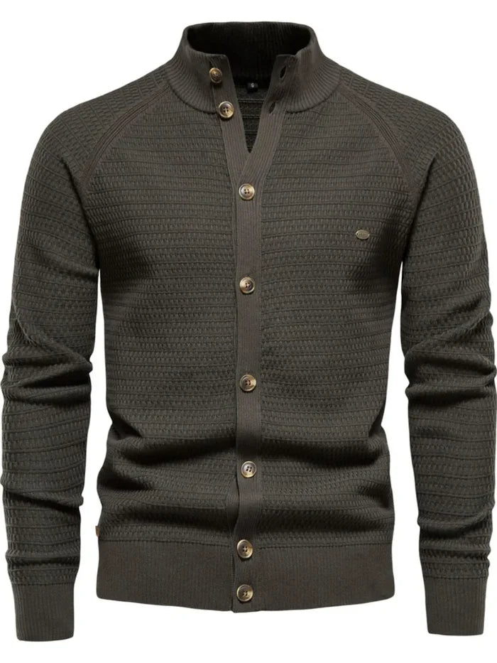 Men's Button Down Long Sleeve Cardigan