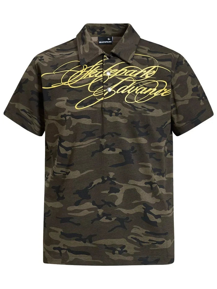 Men's Camouflage Short Sleeve Polo