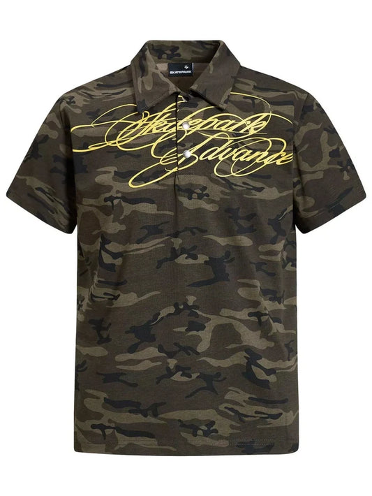 Men's Camouflage Short Sleeve Polo