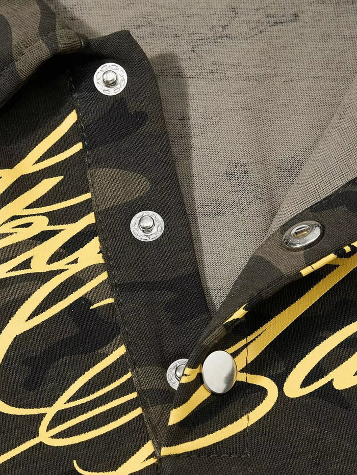 Men's Camouflage Short Sleeve Polo