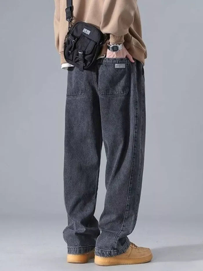 Men's Full Size Wide Leg Jeans Plus Size