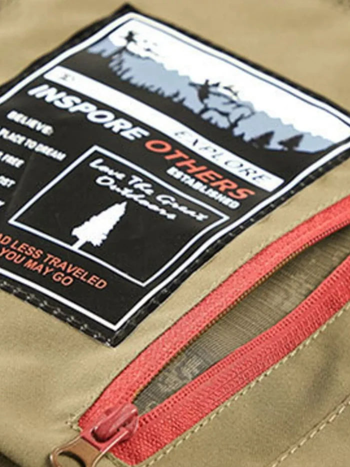 Men's Plus Size Multi-Pocket Cargo Vest
