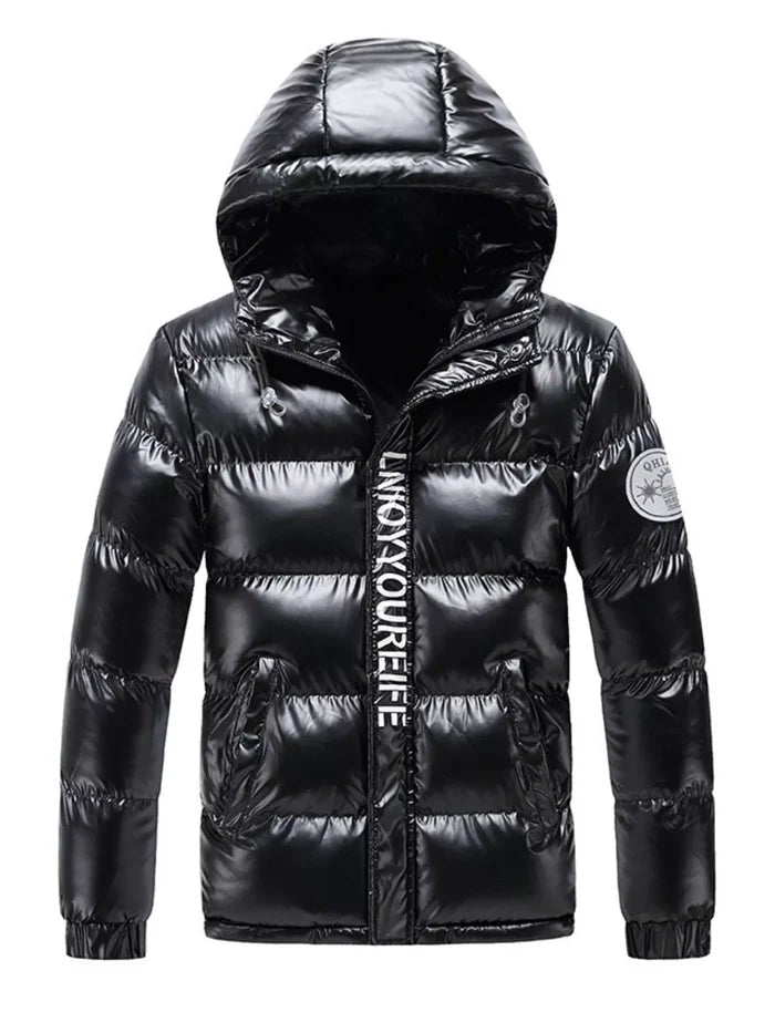 Men's Plus Size Padded Hooded Winter Coat