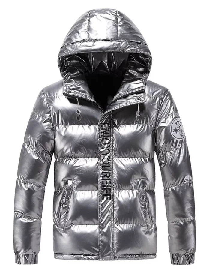 Men's Plus Size Padded Hooded Winter Coat