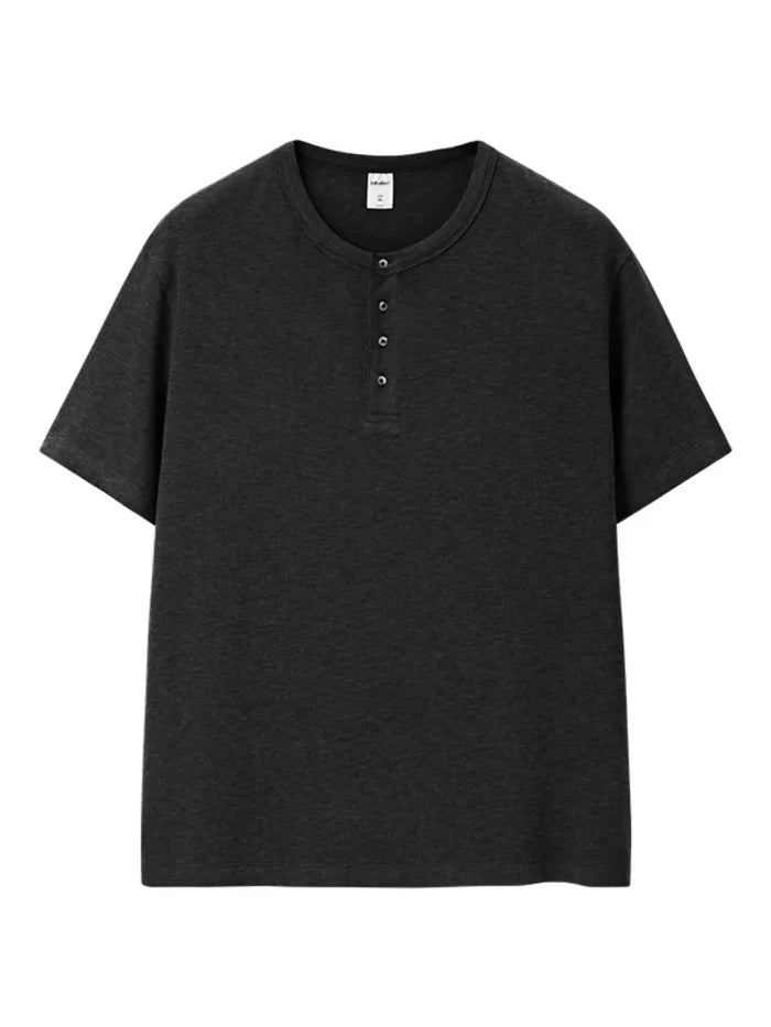 Men's Short Sleeve Henley T-Shirt