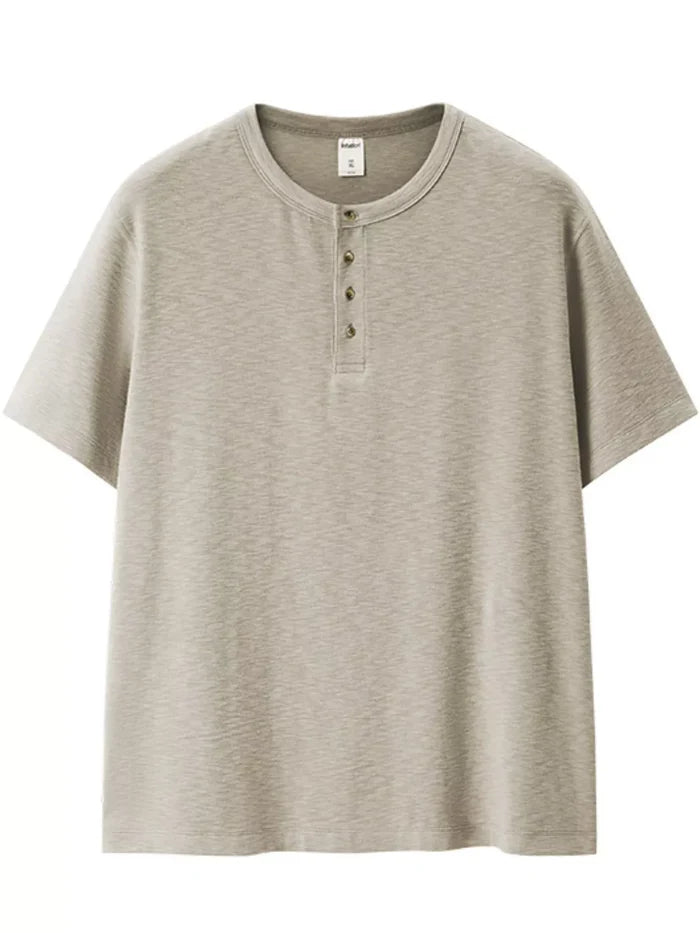 Men's Short Sleeve Henley T-Shirt