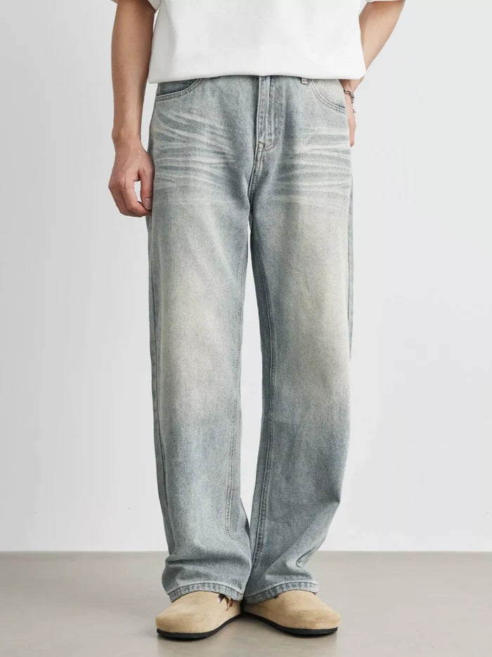Men's Wash Loose Fit Jeans