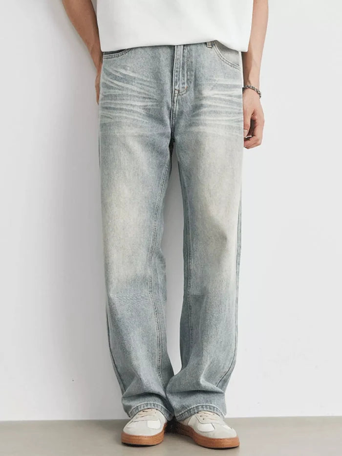 Men's Wash Loose Fit Jeans