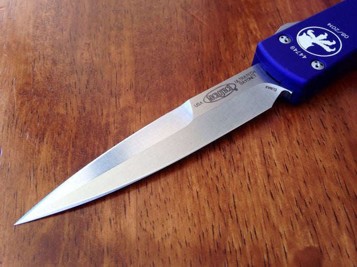 Microtech Ultratech Bayonet OTF Purple (3.4" Stonewash) 120-10PU - GearBarrel.com
