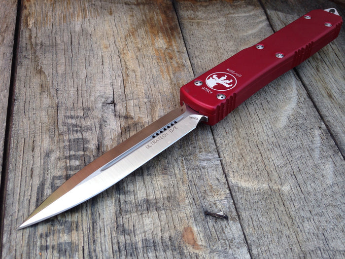 Microtech Ultratech  D/E OTF Automatic (3.4" Stone Washed) 122-10RD - GearBarrel.com