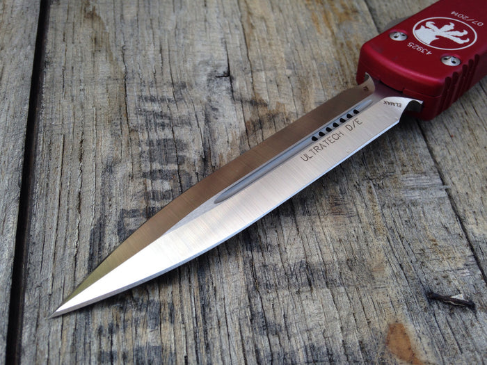 Microtech Ultratech  D/E OTF Automatic (3.4" Stone Washed) 122-10RD - GearBarrel.com