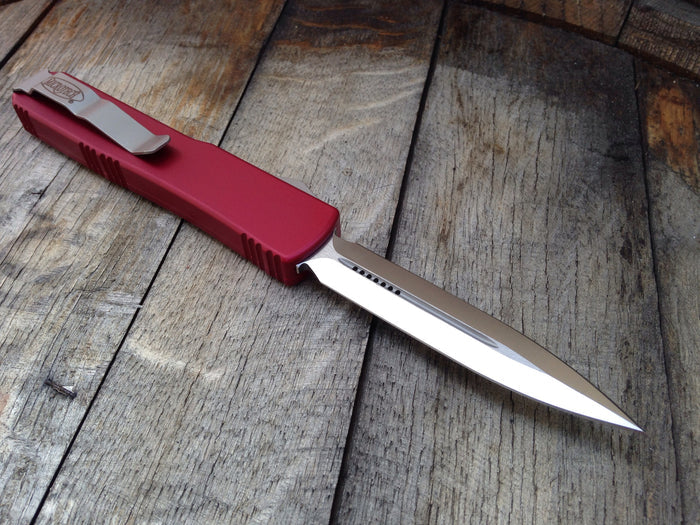 Microtech Ultratech  D/E OTF Automatic (3.4" Stone Washed) 122-10RD - GearBarrel.com