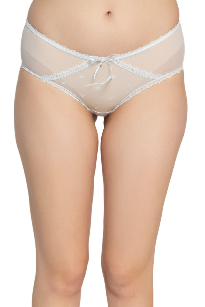 Mid-Rise Hipster Panty with Lace Trim- Pack of 3