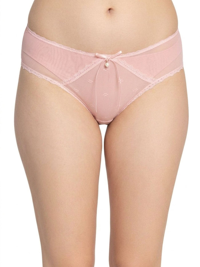 Mid-Rise Hipster Panty with Lace Trim- Pack of 3