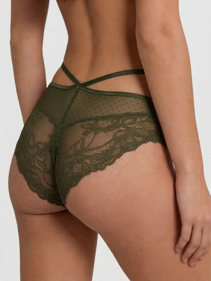 Mid-Rise Lace Bikini Brief- Pack of 2