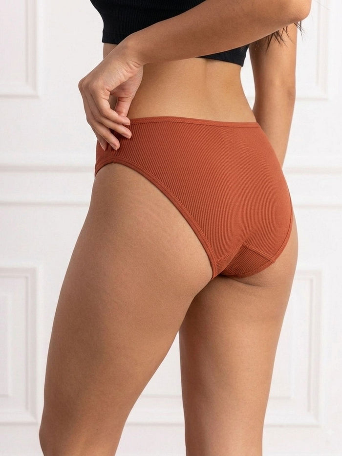 Mid-Waist Bikini Panty-Pack of 3
