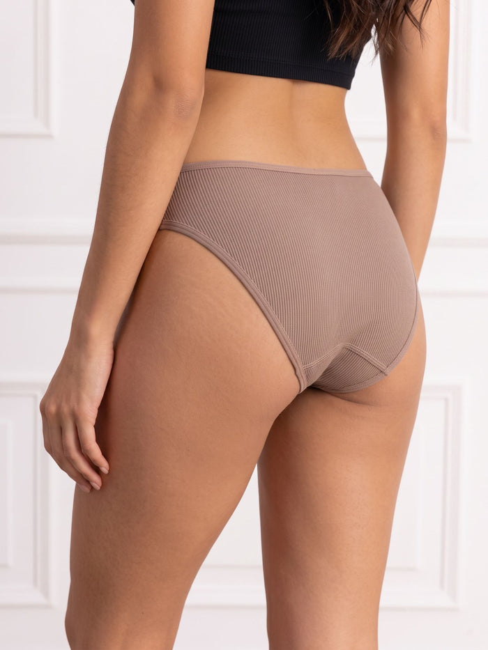 Mid-Waist Bikini Panty-Pack of 4