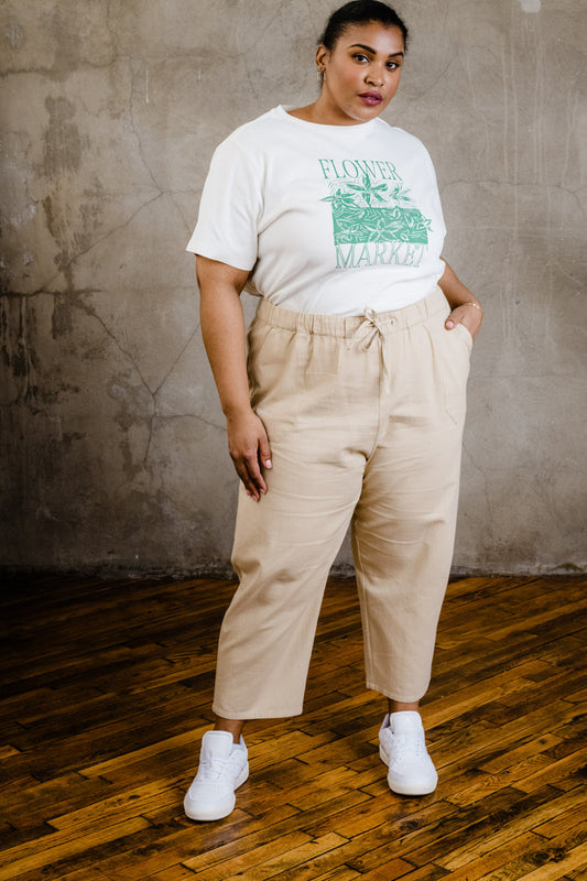Mila Pull On Pant in Brown Sugar