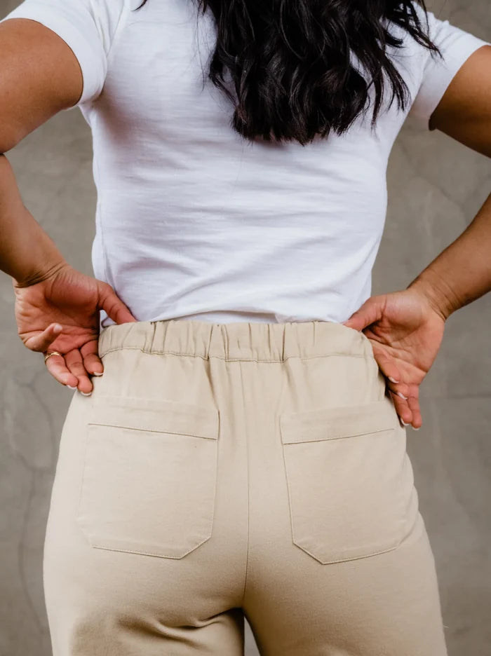 Mila Pull On Pant in Brown Sugar
